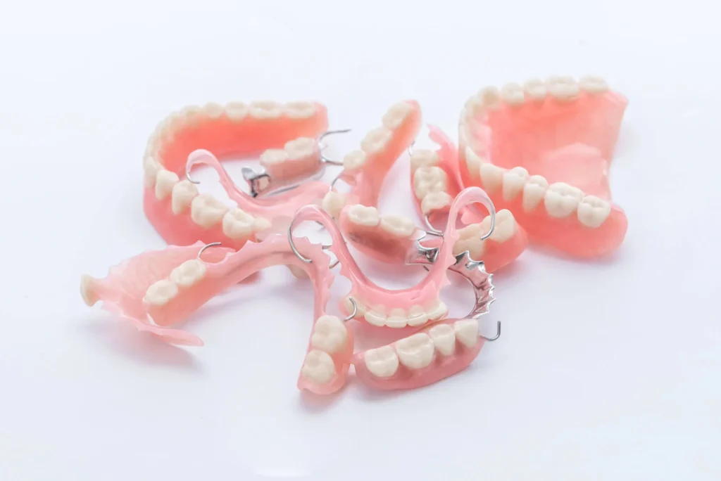 Full set of dentures in Pembroke Pines, displayed on white background.