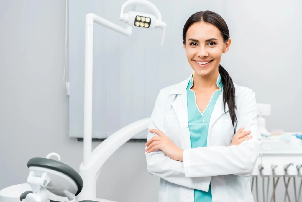 Young female and smiling dentist in Pembroke Pines.