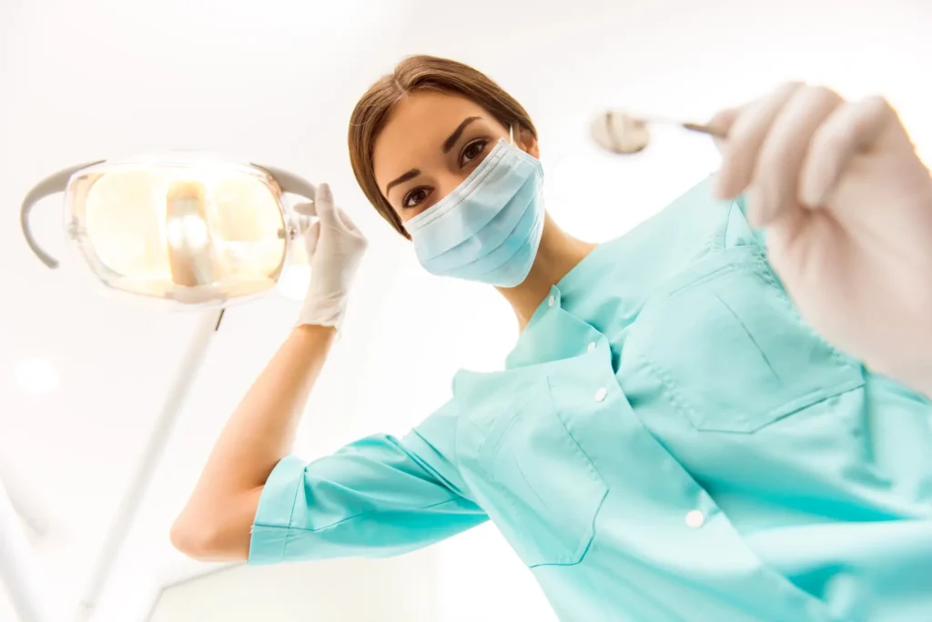 Professional dentist office scene, oral surgeon 33026
